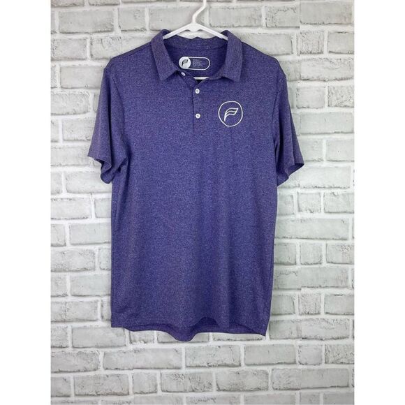 Flagstaff Golf Apparel Mens Royal Purple Heather Polo Size Small - Picture 1 of 5